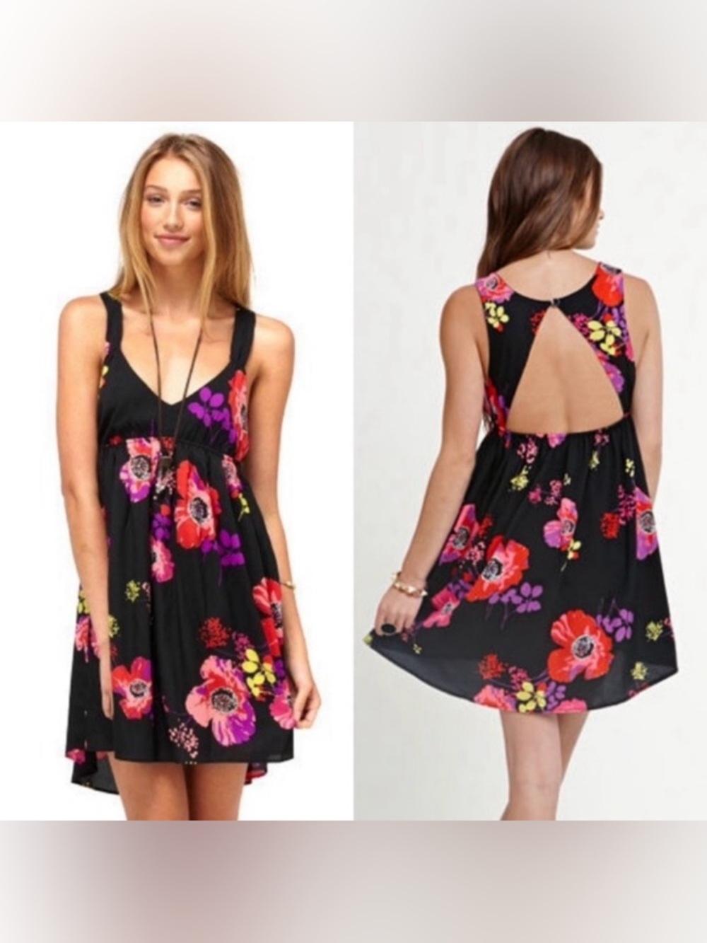 Roxy floral Dress open back